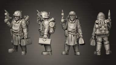 Military figurines Female Plate 02 3d model