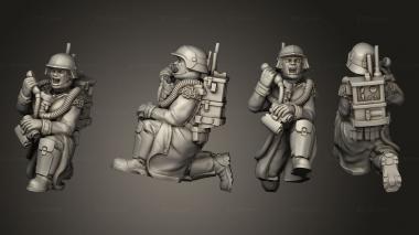 Military figurines Female Plate 04 3d model