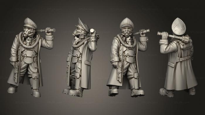 Military figurines (Female Plate 05, STKW_6141) 3D models for cnc