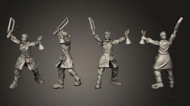 Military figurines Female Scientist 3d model