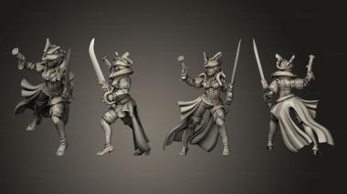 Military figurines Female vampire pirate 1 3d model