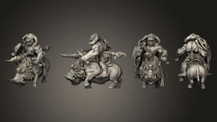 Military figurines (Feral Boar 01, STKW_6159) 3D models for cnc