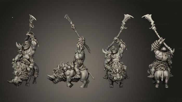 Military figurines (Feral Boar 04, STKW_6162) 3D models for cnc