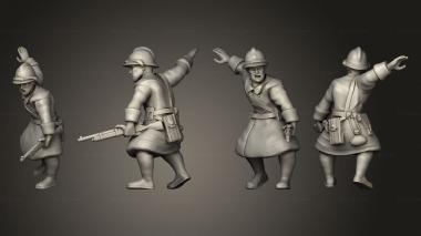 Military figurines Figurines Cavalier demonte 4 3d model