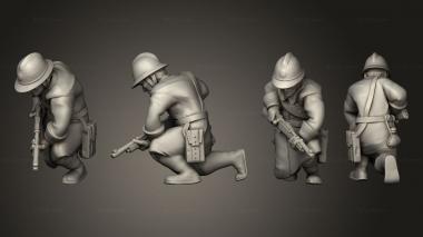 Military figurines Figurines Cavalier demonte 5 3d model