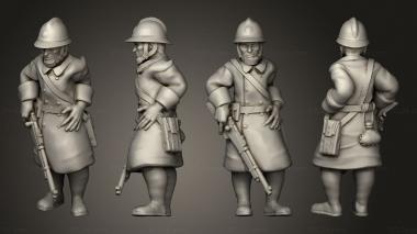 Military figurines Figurines Cavalier demonte 6 3d model