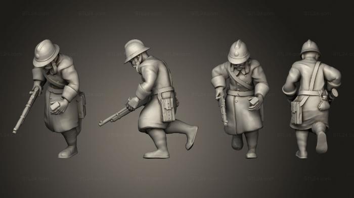 Military figurines (Figurines Cavalier demonte 10, STKW_6227) 3D models for cnc