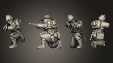 Military figurines Figurines Soldat belge 5 3d model