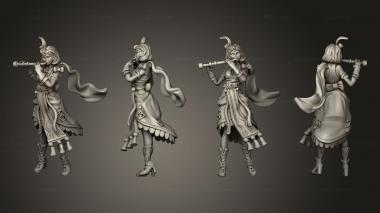 Military figurines Fiona the Bard Flute 3d model