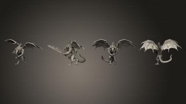 Military figurines Fire Devil Sword Huge 3d model