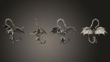 Military figurines Fire Devil Whip Huge 3d model