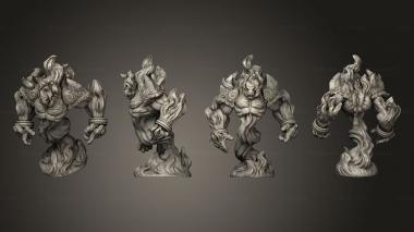 Military figurines Fire elemental s 2 3d model