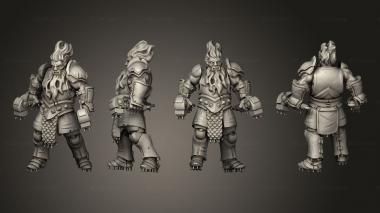 Military figurines Fire giant body 3d model