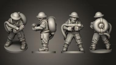 Military figurines FLAMETHROWER GB 15 A 3d model