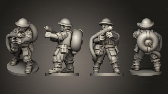 Military figurines (FLAMETHROWER GB 15 B, STKW_6352) 3D models for cnc