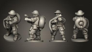 Military figurines FLAMETHROWER GB 15 B 3d model
