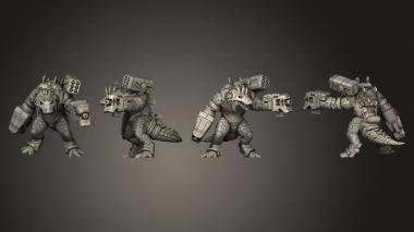 Military figurines Gators 1 Guns 3d model