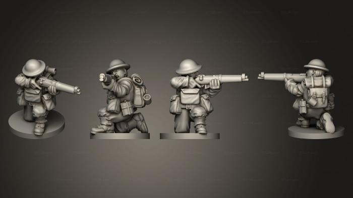 Military figurines (GB RIFLEMAN G 006, STKW_6596) 3D models for cnc