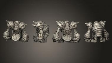 Military figurines Gear town Gate Golem Portal Large 3d model