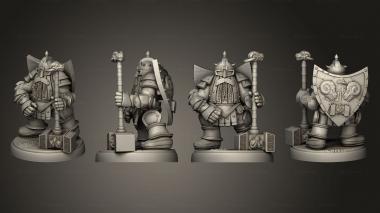 Military figurines Gear town Steel Dwarf v 1 3d model