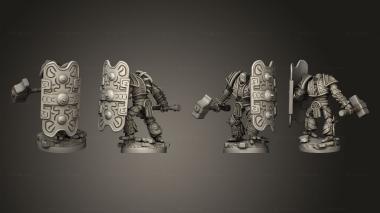 Military figurines Gear town War Construct Juggernaut Hammer 3d model