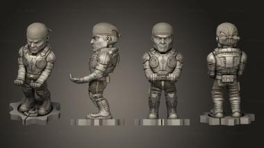Military figurines gears 3d model