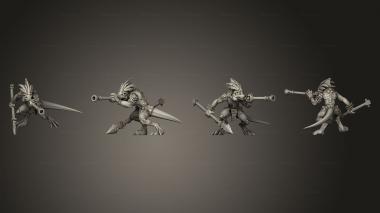 Military figurines Gecko Blowpipe  01 3d model