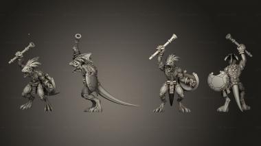 Military figurines Gecko Blowpipe  05 3d model