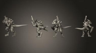 Military figurines Geckos 1 Dagger 3d model