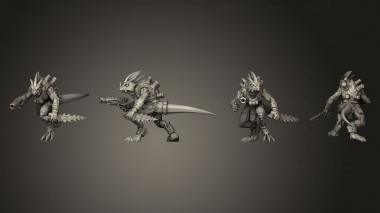 Military figurines Geckos 2 Dagger 1 3d model