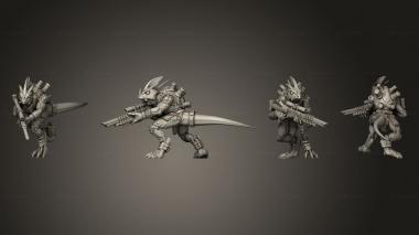 Military figurines Geckos 2 Sniper 1 3d model
