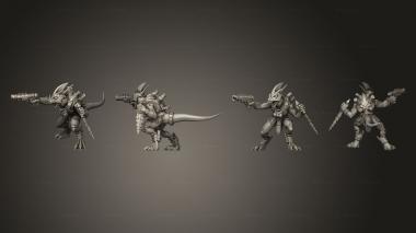Military figurines Geckos 4 Dagger 1 3d model