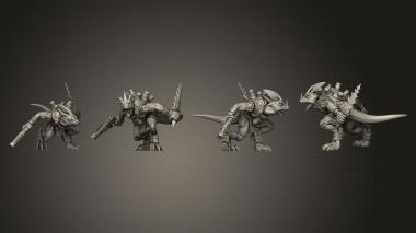 Military figurines Geckos 5 Dagger 1 3d model