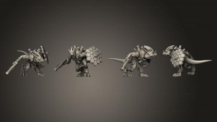 Military figurines (Geckos 5 Shield 1, STKW_6633) 3D models for cnc