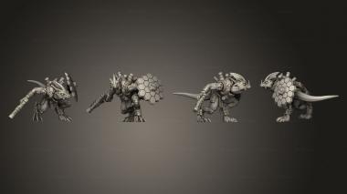 Military figurines Geckos 5 Shield 1 3d model