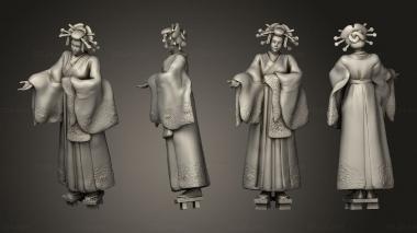 Military figurines Geisha Welcoming 3d model