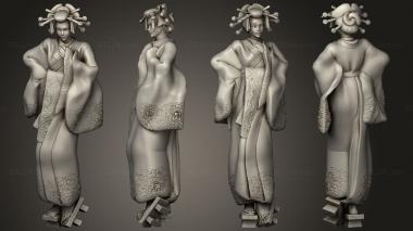 Military figurines Geisha 3d model