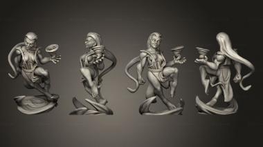 Military figurines Genasi 02 Wind a 3d model