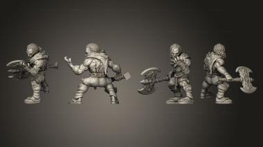 Military figurines Genasi 03 Earth a 3d model