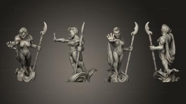 Military figurines Genasi 04 Water a 3d model