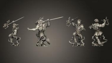 Military figurines Genasi 05 Lightning a 3d model