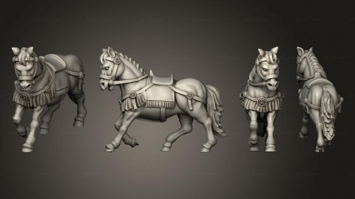 Military figurines (GENERAL A HORSE, STKW_6647) 3D models for cnc