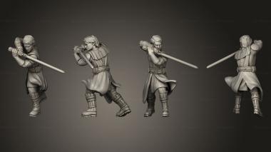 Military figurines General Skywalker Action 001 3d model