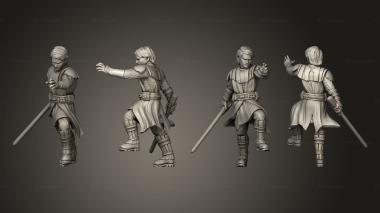 Military figurines General Skywalker Action 002 3d model