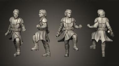 Military figurines General Skywalker Action 2 3d model