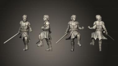 Military figurines General Skywalker Action 003 3d model