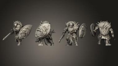 Military figurines Ghamak Chaos Warrior 3 3d model