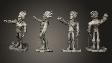 Military figurines Ghost Rider 3d model