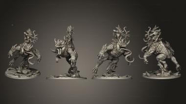 Military figurines Giant Horned Demonfrog 3d model
