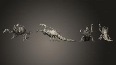 Military figurines Giant Thermal Shrimp Attacking Large 3d model